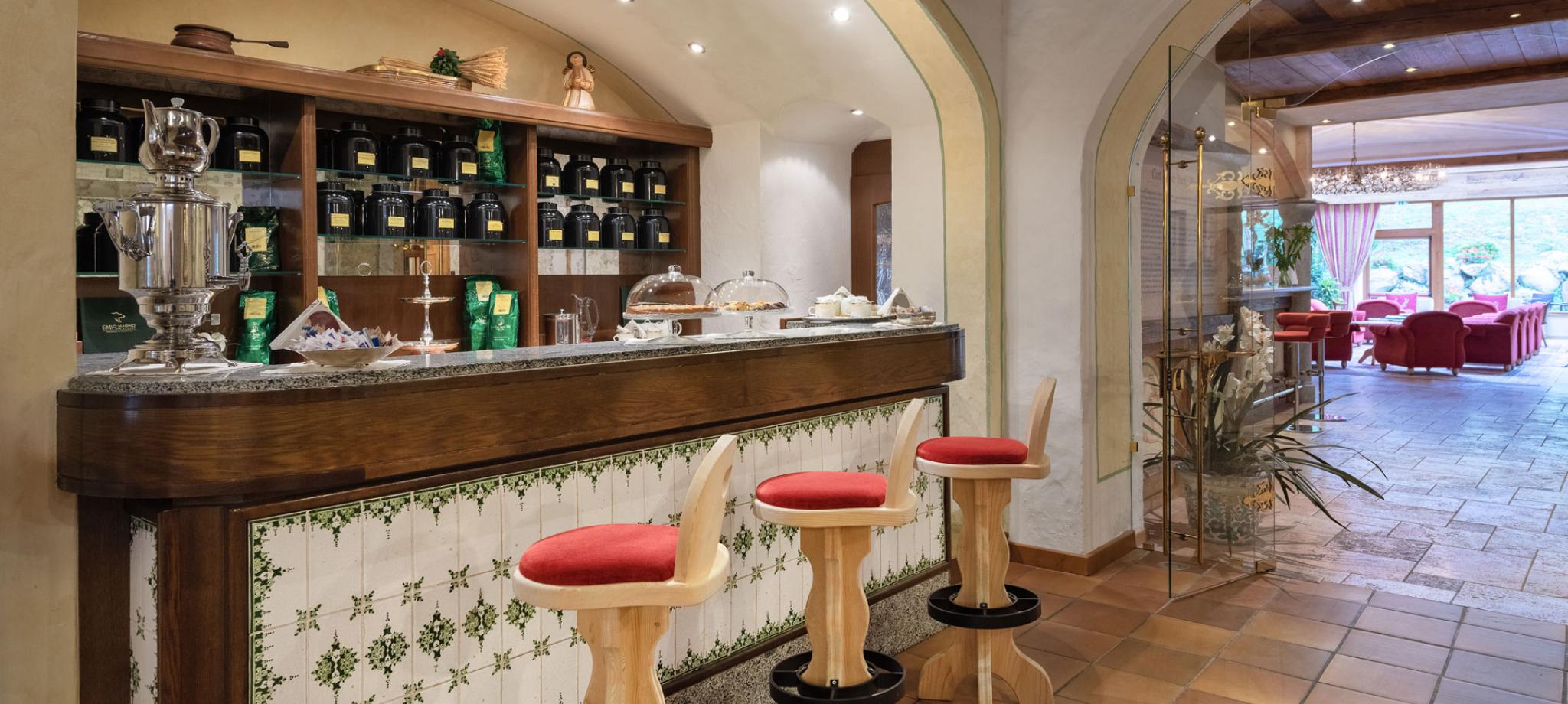 Banco caffè al Carlo Magno Hotel