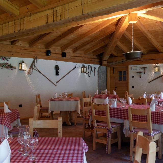 Ristorante allestito baita